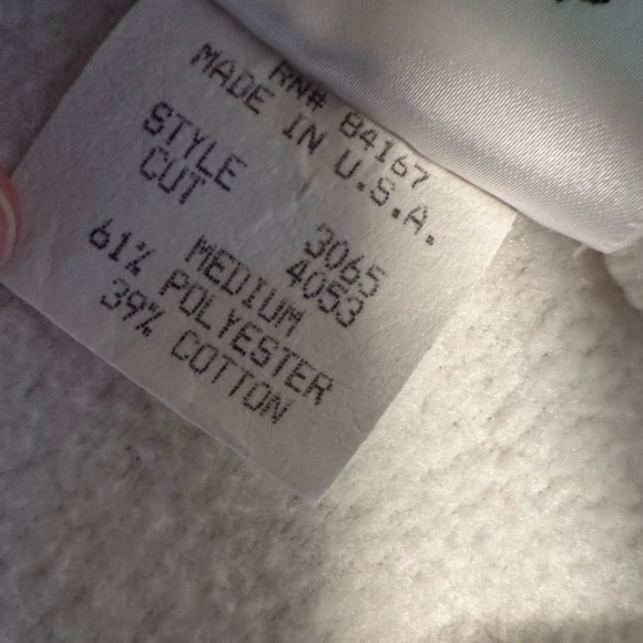 Disney World 1971 Mickey White Fleece Quarter Zip Pullover USA M Vintage 01 Y2K - Picture 9 of 16